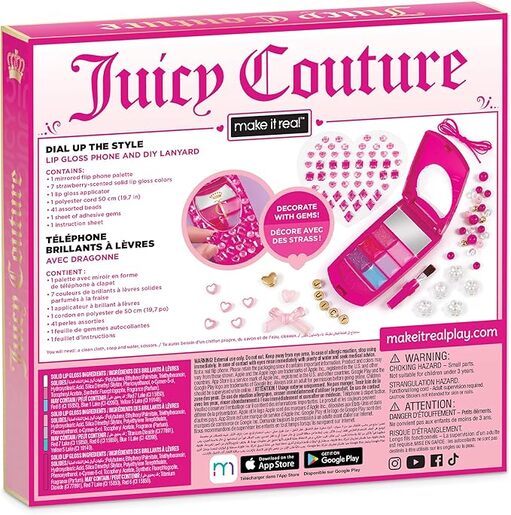 Make it real Juicy couture sjaj za usne mobilni telefon i uradi sam narukvicu za telefon 4473