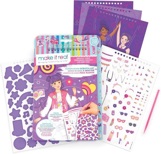 Make it real Modni dizajn scratch art: groovi vibes 3211