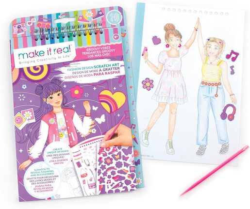 Make it real Modni dizajn scratch art: groovi vibes 3211