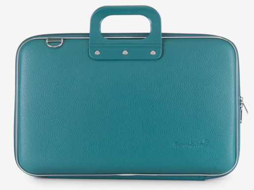 Torba BOMBATA CLASSIC VINIL LAPTOP BRIEFCASE (15") Teal Blue