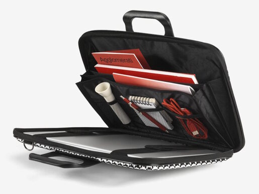 Torba BOMBATA Pied de Poule 15,6" /Crna