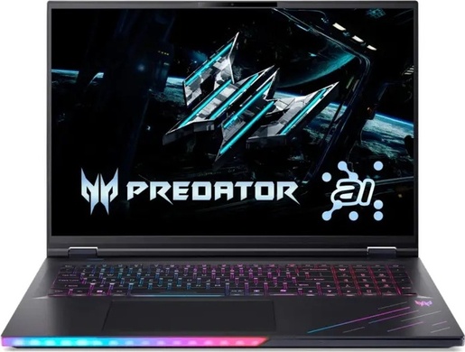 Laptop Acer Predator Helios 18 AI NH.QVXEX.006, 18" WQUXGA, Intel Core Ultra 9 275HX, 96GB RAM, 4B SSD, NVIDIA GeForce RTX 5090, DOS