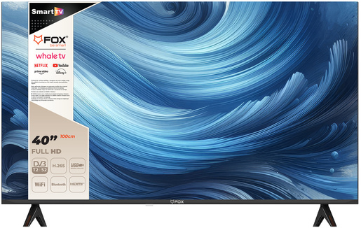 FOX LED TV 40" 40WHA470E, Full HD, WhaleOS, Smart TV, DVB-T/C/T2, PVR