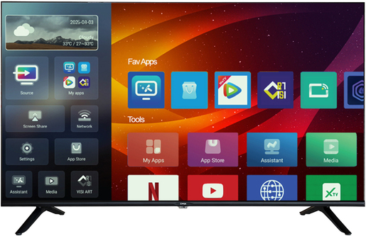 FOX LED TV 40" 40AOS480G, Full HD, Android Smart TV, DVB-T/C/T2, PVR