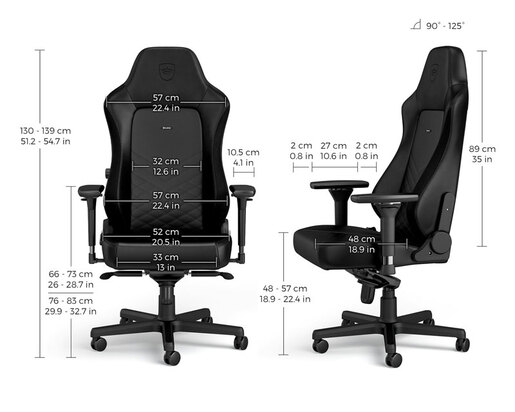 Gaming stolica NOBLECHAIRS HERO crna