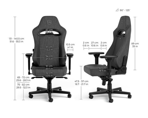 Gaming stolica NOBLECHAIRS HERO ST TX antracit