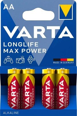 Varta Longlife max power LR6, alkalna baterija 4/1