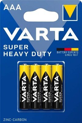 Varta Super heavy duty R03, Znc baterije 4/1