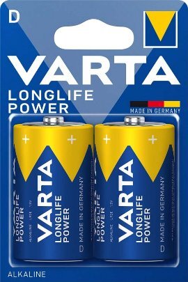 Varta Longlife power LR20, alkalna baterija 2/1