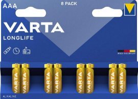 Varta Longlife LR03, alkalna baterija 8/1