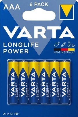 Varta Longlife power LR03, alkalna baterija 6/1