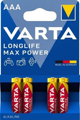 Varta Longlife max power LR03, alkalna baterija 4/1