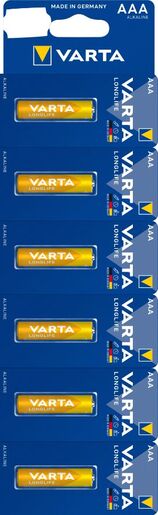 Varta Longlife LR03, alkalna baterija 6/1 (pojedinačna)