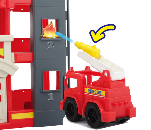 Tiny Kiddom spasilačka misija vatrogasna stanica  playset