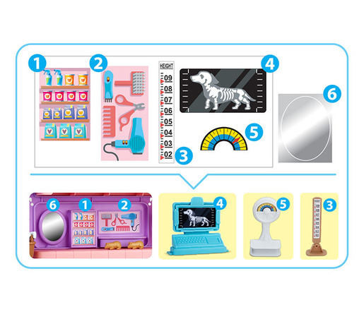 Tiny Kiddom vrtić za krznene bebe playset