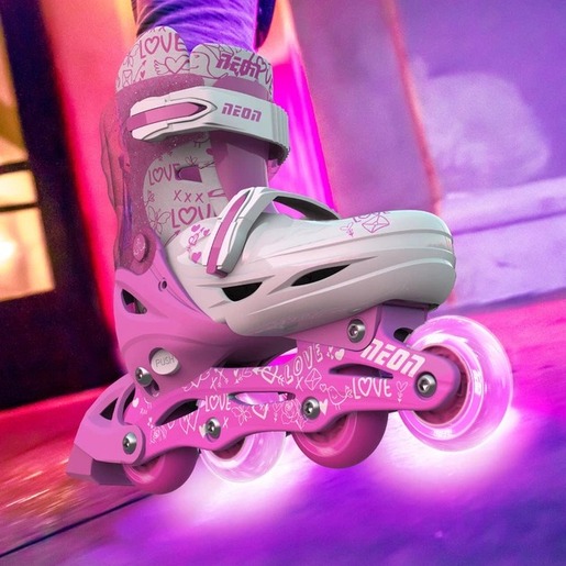 Yvolution Neon inline roleri (veličina 30-33) pink