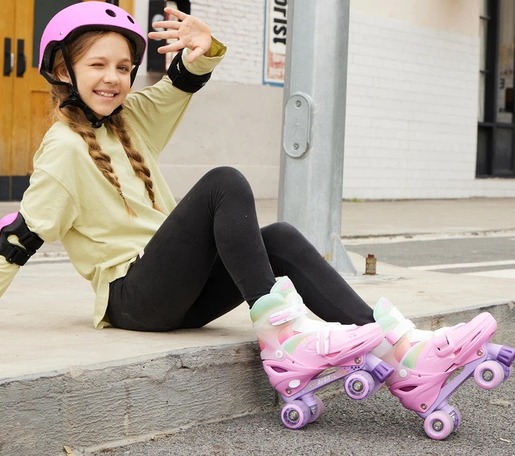 Yvolution Neon combo roleri (veličina 34-37) rainbow