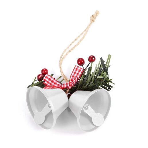 Novogodišnji ukras za jelku zvoncici EL beli