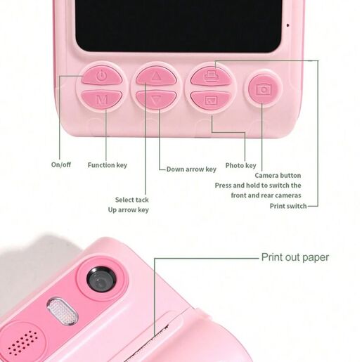 Photo stampac kamera JWD roze