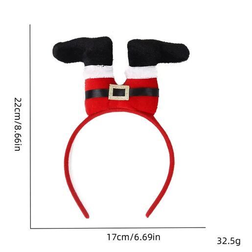 Novogodišnji ukras Rajf za kosu Deda Mraz