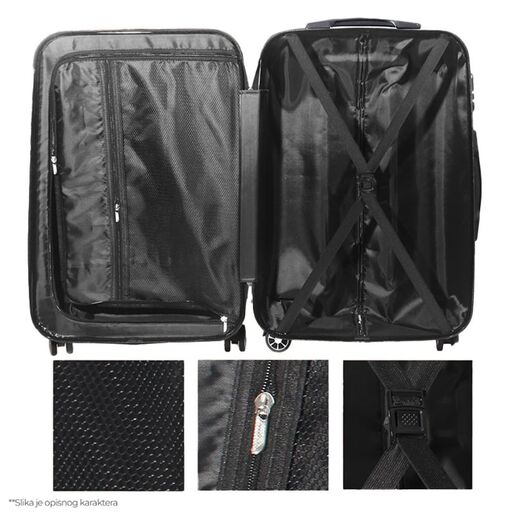 Kofer Strong Stripe roze EL 28