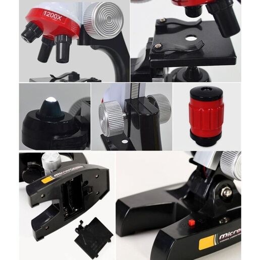 Mikroskop set za mlade naucnike JWD crveni