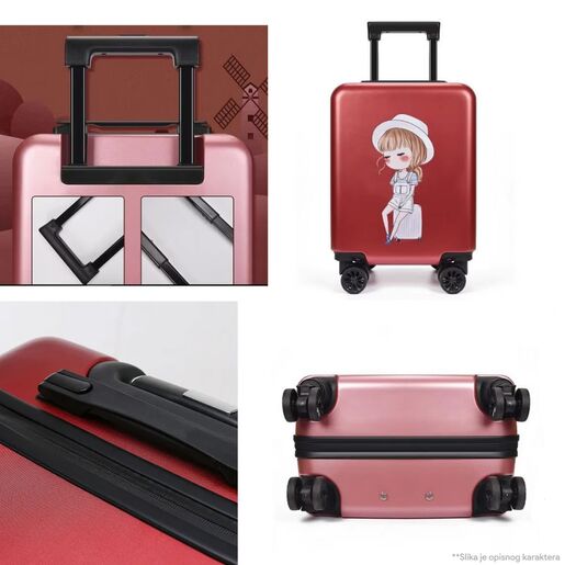 Kofer devojcica crveni EL 20