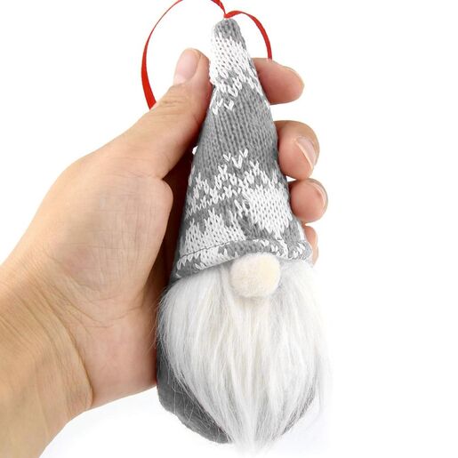 Novogodišnji ukras za jelku vilenjak EL sivi