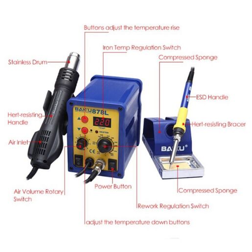 Duvaljka i lemilica BAKU BK-878L