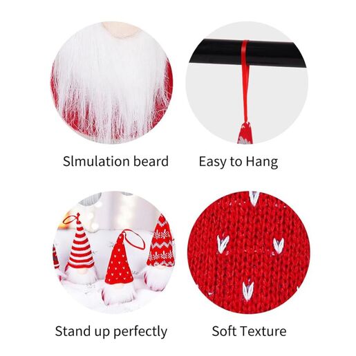 Novogodišnji ukras za jelku vilenjak EL crveni