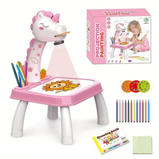 Decija igracka projektor za crtanje pink