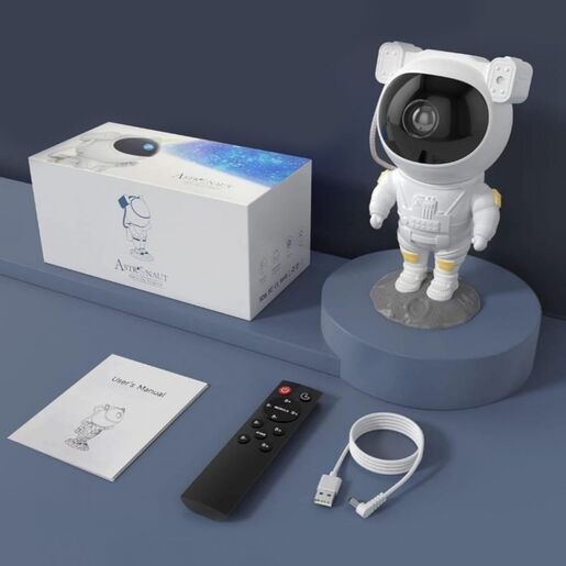 Astronaut projektor lampa M18 JWD bela