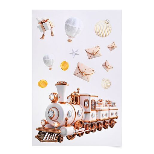 Novogodišnji ukras set stikera za prozore JWD