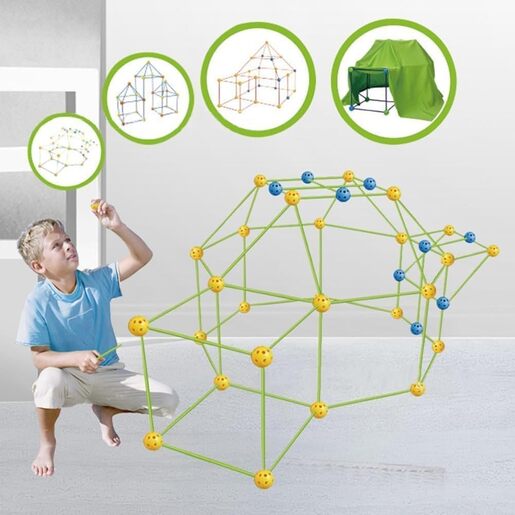 Topi Toys STEM Konstrukcija za šator sa plaštom za dečake i devojčice 3+