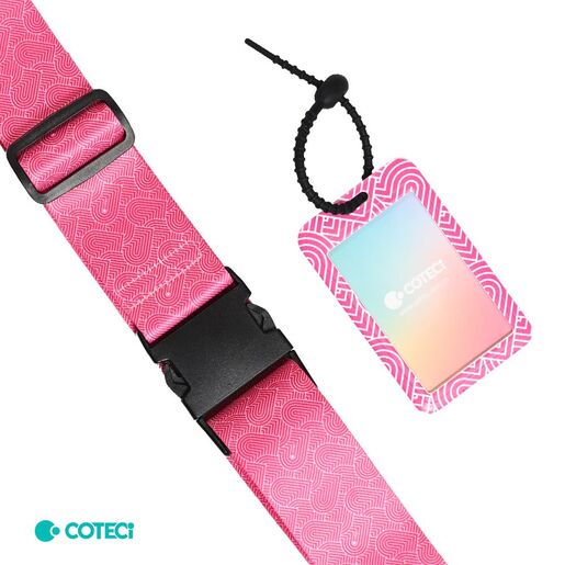 Sigurnosna traka za kofer Coteci roze