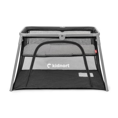 Kidnort Bleke 2u1 prenosivi krevetac black KNLOZ000018