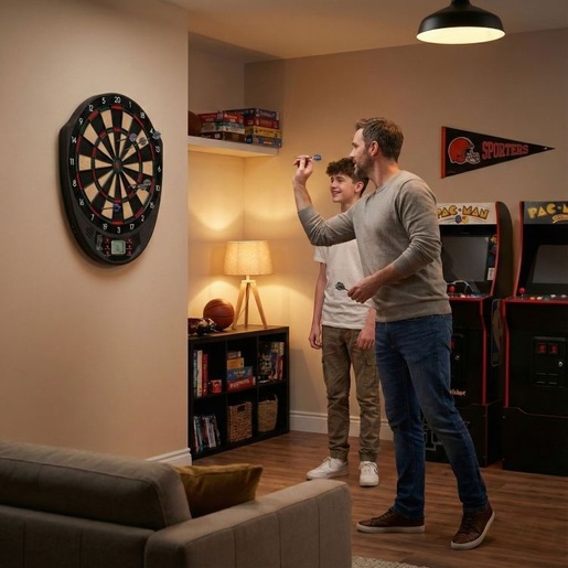 MULTIGARDEN Elektronski pikado 41 cm sa LCD ekranom, 26 igara, set sa 6 pikada AP-101