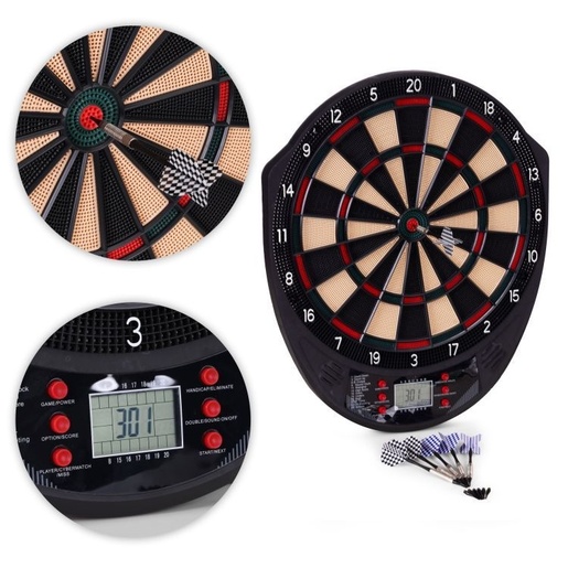 MULTIGARDEN Elektronski pikado 41 cm sa LCD ekranom, 26 igara, set sa 6 pikada AP-101