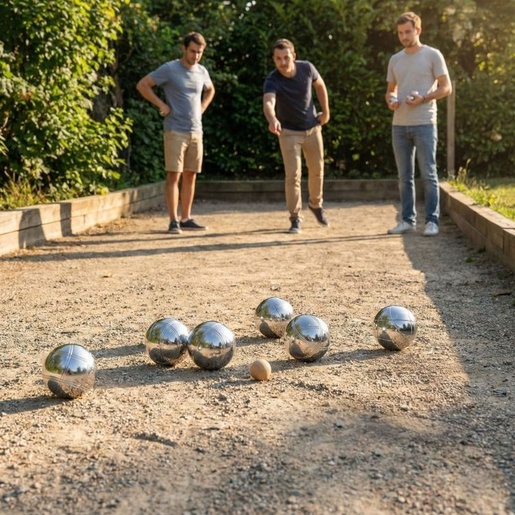MULTIGARDEN Set za igru boćanja – Petanque, 8 kugli + kofer i dodaci BS-004