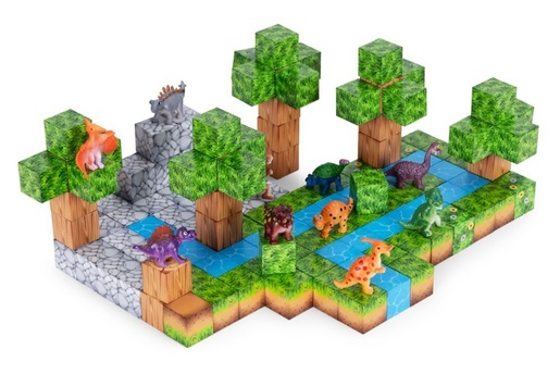 ECO TOYS Set magnetnih kocki za decu – 142 dela, kocke i dinosaurisi HC713651