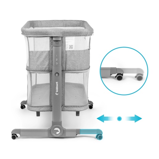 Kidnort Snackskal II kolevka/ prenosivi krevatac grey KNLOZ000011