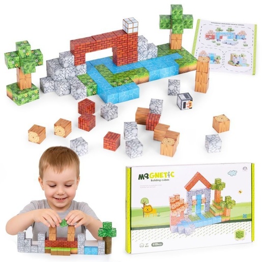 ECO TOYS Set magnetnih kocki za decu – 119 delova HC737468