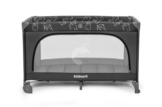 Kidnort Grotta prenosivi krevetac dark grey mélange KNLOZ000002