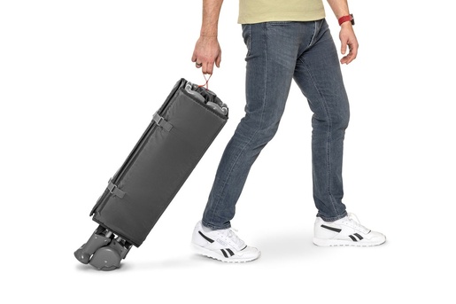 Kidnort Grotta prenosivi krevetac dark grey mélange KNLOZ000002