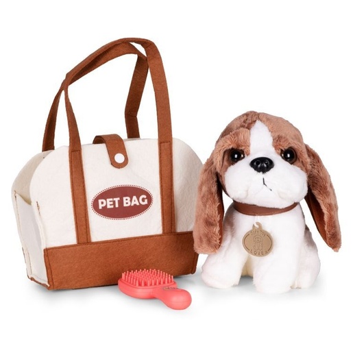 ECO TOYS Plišana igračka za decu, štene Beogle, torba + četka za negu HC750228
