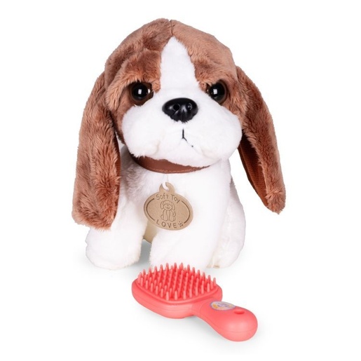 ECO TOYS Plišana igračka za decu, štene Beogle, torba + četka za negu HC750228