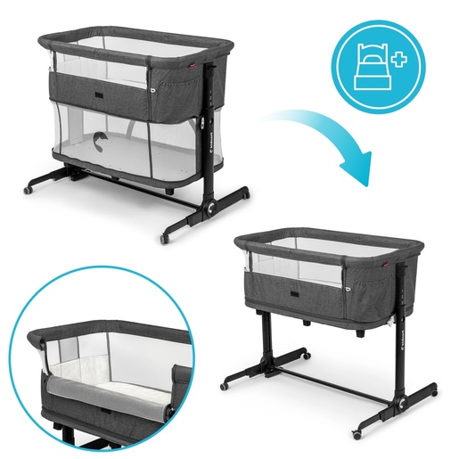 Kidnort Snackskal II kolevka/ prenosivi krevatac black KNLOZ000013