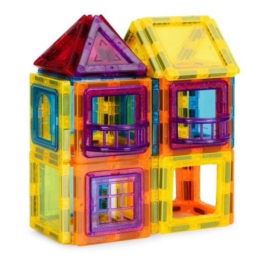 ECO TOYS Set magnetnih kocki za decu – kuća i auto, 45 delova HC428179