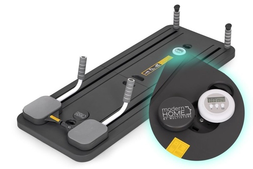 ModernHome Višenamenska pilates reformer daska, sklopiva, sa LCD ekranom i ekspanzerima GB-PL-01