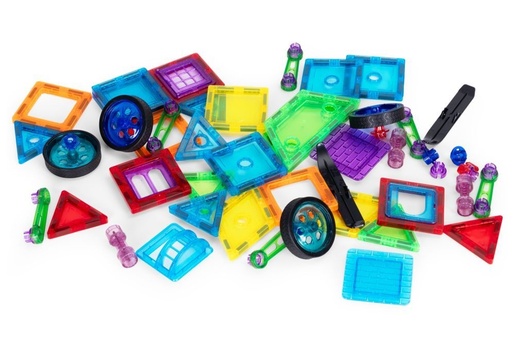 ECO TOYS Set magnetnih kocki za decu – kuća i auto, 48 delova HC397265
